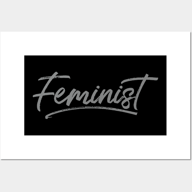 'Feminist' Feminist Faux Wall Art by ourwackyhome